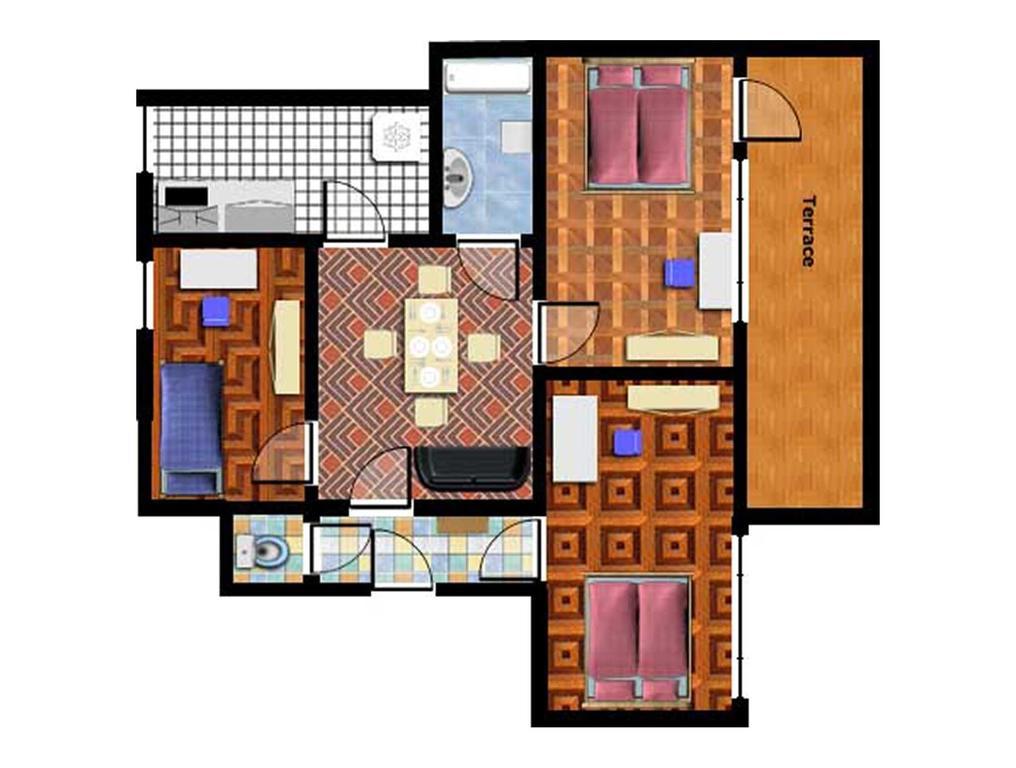 Apartments Vorsilska Praha Rom bilde